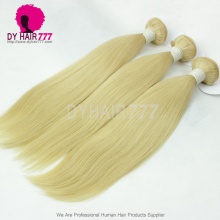 Color 613 Bleach Blonde 1 Bundle European Human Hair Straight / Body wave Double Weft Extensions