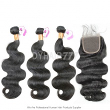 Best Match 4x4/5x5 Top Lace Closure With 3 or 4 Bundles Royal Burmese Virgin Hair Extension Body Wave Hair Extension