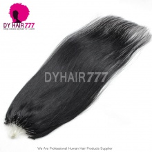 Micro Rings/Loops Color #1 Brazilian Human Hair Extension 100g