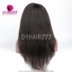 130% density Royal Virgin Human Hair Kinky straight Hair 13*4 Lace Front Wigs Natural Color 