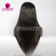 130% Density 1B# Top Quality Virgin Human Hair Straight Hair Full Lace Wigs Natural Color