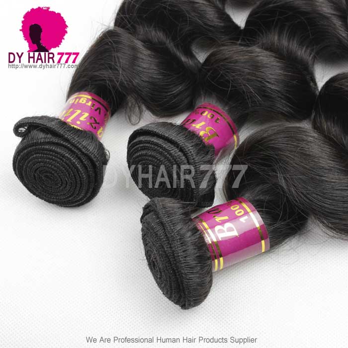 1 Bundle Royal Virgin Brazilian Hair Extensions Loose Wave Wholesale Brazilian Double Weft Loose Curly Weaving