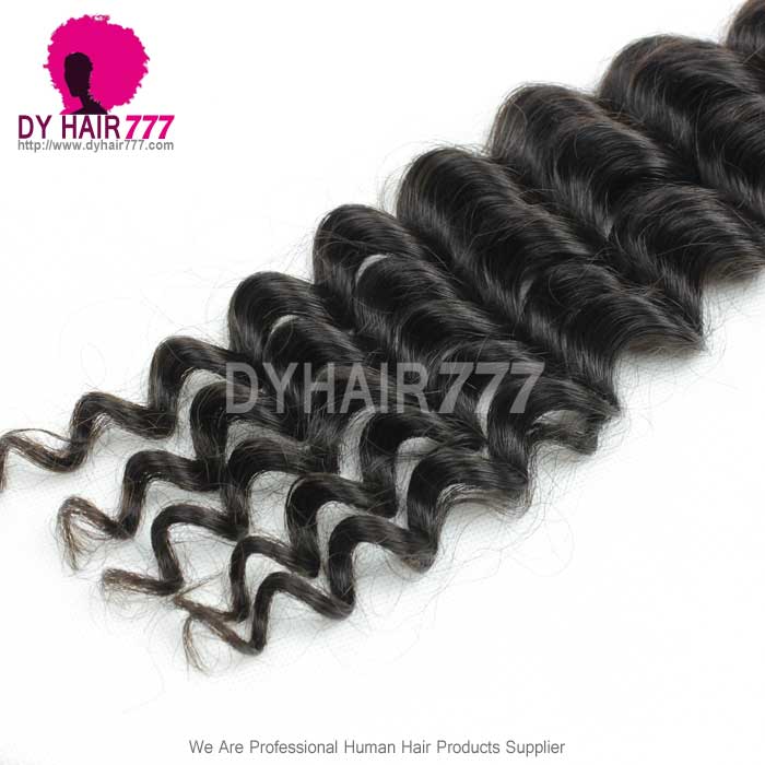 13x4/13x6 Lace Frontal With 3 or 4 Bundles Standard Virgin Brazilian Deep Wave Human Hair Extensions