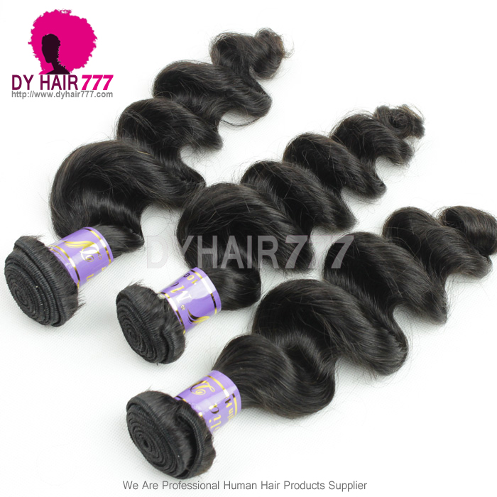 3 or 4 pcs/lot Mongolian Standard Unprocessed Virgin Hair Extensions Loose Wave Wavy Hair