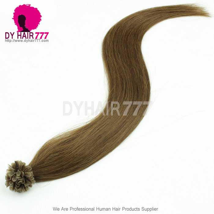 #6 U tip Straight Human Hair Extension In Stock 100g