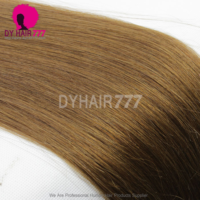 100% Unprocessed Human Hair Weft Weaves #6 Stick I Tip Straight 100g