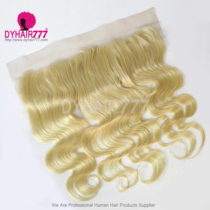 Royal #613 Blonde Frontal 13*4/HD 13*4 Lace Frontal Closure Body Wave Virgin Human Hair 