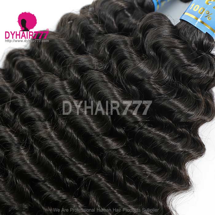 1 Bundle Peruvian Standard Deep Curly Virgin Hair Human Hair Extension Curly Virgin Hair