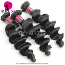 3 or 4 pcs/lot Royal Virgin Brazilian Hair Extensions Loose Wave Curly Weaving Extensions