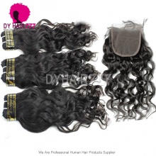 Best Match 4x4/5x5 Top Lace Closure With 3 or 4 Bundle European Natural Wave Royal Virgin Human Hair Extensions