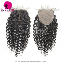 (30% off sale items) Silk Base Closure (4*4) Deep Curly Virgin Hair Top Closure Freestyle Free Part Middle Part Two Part Three Part