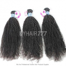  Peruvian Virgin Hair Kinky Curly 3 or 4 Bundles Royal Human Hair Extension