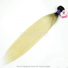 Royal 1 Bundle Virgin Cambodian Straight Hair Ombre 1B/613 Weave