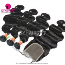 Best Match Top Lace Closure With 3 or 4 Bundles Standard Virgin Hair Burmese Body Wave Human Hair Extenions