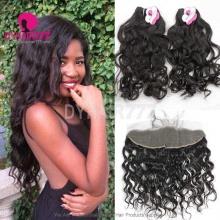 13x4/13x6 Lace Frontal With 3 or 4 Bundles Royal Virgin Brazilian Natural Wave Human Hair Extensions