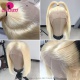 Color 613# Glueless Bob Wigs 13x4 Transparent /HD Lace Frontal Wigs 200% Density Pre plucked Bleached Virgin Human Hair Wigs