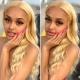 Blonde Color 613# 13x4/13x6 Full Frontal Lace Wigs 200% Density 100% Virgin Human Hair Wigs