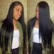 Color 1B# 13*4 Lace Frontal Wigs Straight Hair 180% Density Top Quality Virgin Human Hair