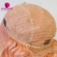 Stylist Wig As Picture 100% Virgin Human Hair Wavy Paster Orange 130% Density