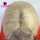 Stylist Wig As Picture 100% Virgin Human Hair Straight Ombre Blonde Peach 130% Density
