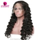 130% Density 1B# Top Quality Virgin Human Hair Loose Wave Full Lace Wigs Natural Color