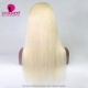 613# U Part Wigs 130% Density Blonde Straight Virgin Human Hair Wigs