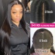 (Upgrade)Glueless HD Swiss 5x5 Lace Closure Wig 200% Density Virgin Human Hair Knots Bleached Pre Plucked Natural Color
