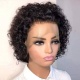 Lace Wig 13*1 T Part Bob Lace Wigs 6inch Curly Remy Human Hair Wig 130% Density