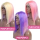 150% Density Color Bob Wigs Lace Front Wigs Straight Hair 100% Human Hair