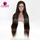 130% Density HD Full Lace Wigs 1B# Top Quality Virgin Human Hair Natural Color 