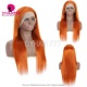 Ginger color 350# Straight Hair 13*4 Lace Frontal Wigs 150% Density Top Quality Virgin Human Hair