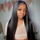 (Upgrade)6x6 HD Swiss Lace Closure Wigs 200% Density Virgin Human Hair Knots Bleached Pre Plucked Natural Color