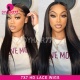 (New) 7x7 HD Swiss Lace Closure Wigs 200% Density Virgin Human Hair Knots Bleached Pre Plucked Natural Color