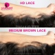 (Upgrade)Full Frontal 13x4 HD Lace Wigs 200% Density Virgin Human Hair Knots Bleached Pre Plucked Natural Color