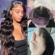 (Upgrade) Transparent Full Frontal 13x4 Glueless Lace Wigs 200% Density Virgin Human Hair Knots Bleached Pre Plucked Natural Color