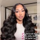 Beginner Friendly Glueless HD 5x5 Lace Closure Wigs 300% Density Virgin Human Hair Wigs Natural Color