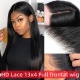 (Upgrade)Glueless HD Swiss 13x4 Full Lace Frontal Wigs 200% Density Virgin Human Hair Knots Bleached Pre Plucked Natural Color