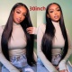 130% Density 1B# Top Quality Virgin Human Hair Straight Hair Full Lace Wigs Natural Color