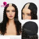 200% Density Deep Curly U Part Wigs V part Wigs Virgin Human Hair Wigs Natural Color