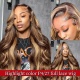 P4/27 Highlight Color Full Lace Wigs 130% Density Top Quality Virgin Human Hair Straight Hair
