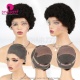 130% Density 1B# Transparent Full Lace Wigs Afro Kinky Curly Top Quality Virgin Human Hair Natural Color