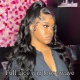 130% Density 1B# Top Quality Virgin Human Hair Loose Wave Full Lace Wigs Natural Color