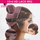 Chocolate Brown Color 4# HD 13x4 Lace Wigs Glueless Wear Go 200% Density Virgin Human Hair Wigs Knots Bleached