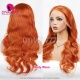 Ginger color 350# 13x4 Lace Frontal Wigs 180% Density Top Quality Virgin Human Hair