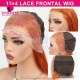 Ginger color 350# 13x4 Lace Frontal Wigs 180% Density Top Quality Virgin Human Hair