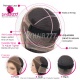 Highlighted Color P4/27# Invisi-Strap Drawstring 360 HD Lace Frontal Wig 200% Density Bleached Knots Virgin Human Hair Wig