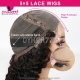 Super Double Drawn Burmese Spiral 5x5 Lace Closure Wigs 100% Unprocessed Virgin Human Hair Wig