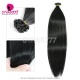 Jet Black Color 1# K Tip Straight 100% RAW Human Hair 100strands/100g