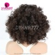 Fluffy Curl 300Gram Machine Made Weft Wig Super Double Drawn Raw Hair Wig Natural Color No Glue No Lace