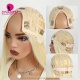 Blonde Color 613# U Part Wigs Made of 3 Bundles 100% Virgin Human Hair Wigs